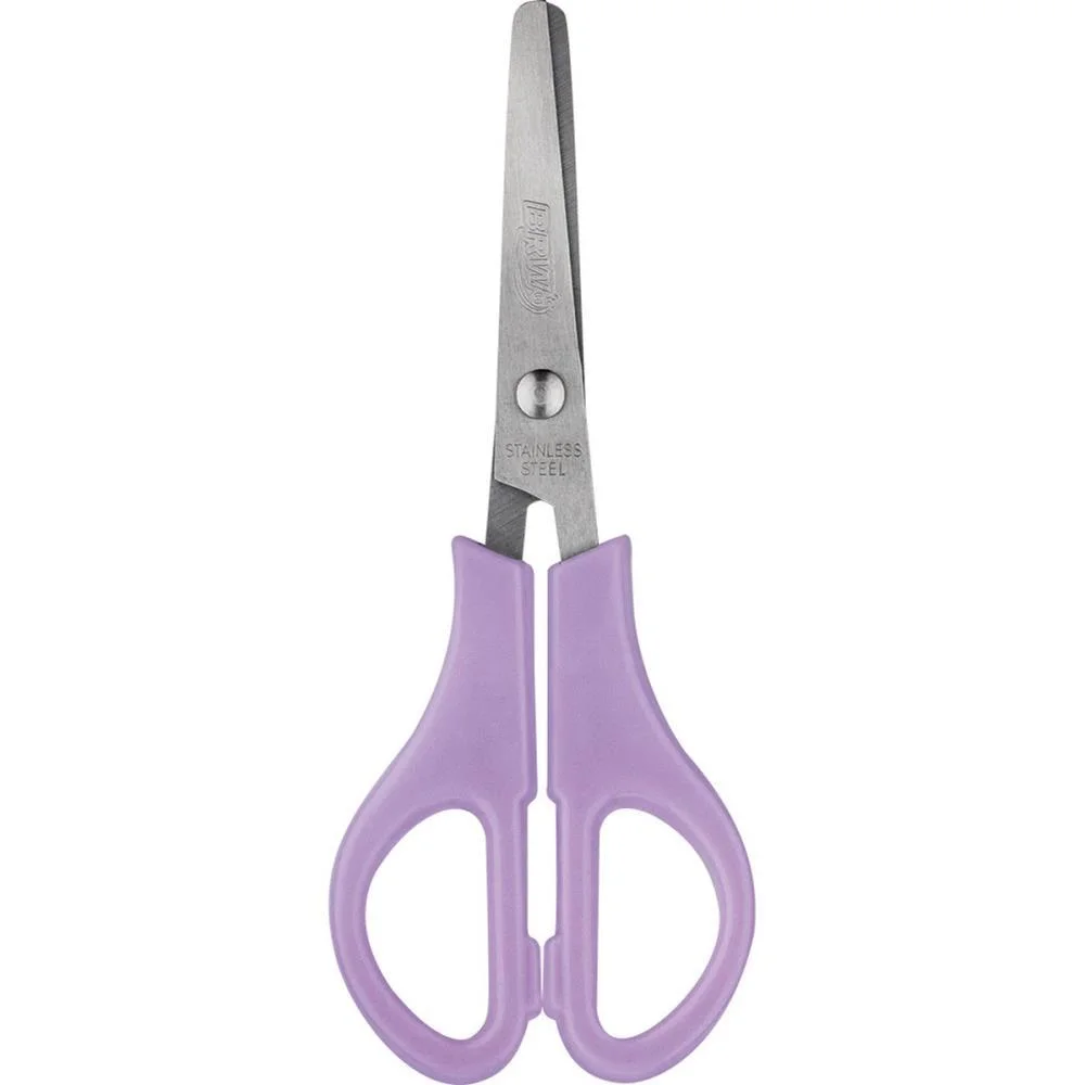 Tesoura Escolar Aco 13Cm C/Regua 4 Cores Paste Brw C/ 24 Unidades - imagem 5