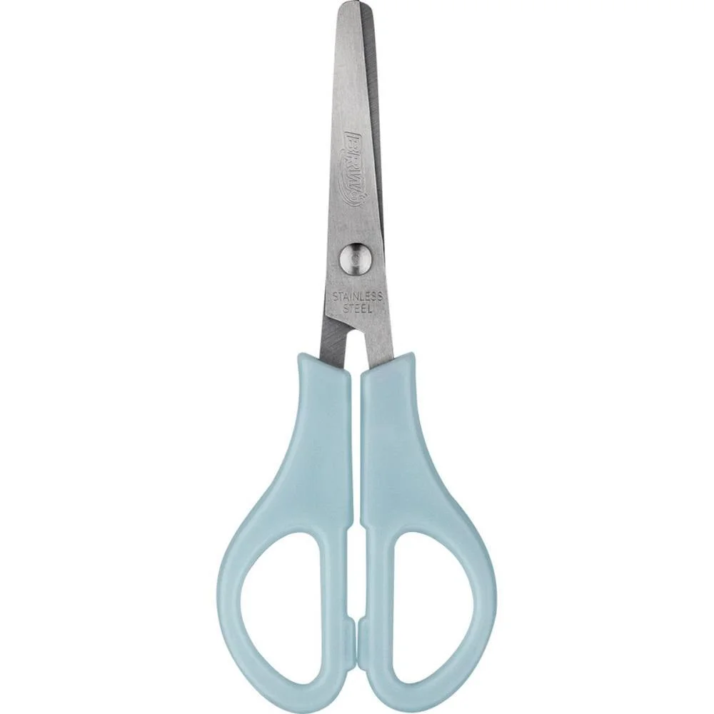 Tesoura Escolar Aco 13Cm C/Regua 4 Cores Paste Brw C/ 24 Unidades - imagem 8