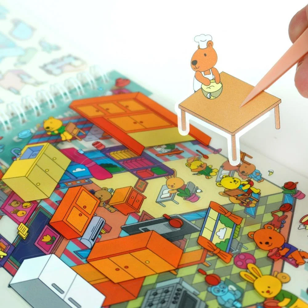 Livro Com Adesivos Cenario 3D Capivaras 14X23Cm Magic Kids (Unidade) - imagem 4