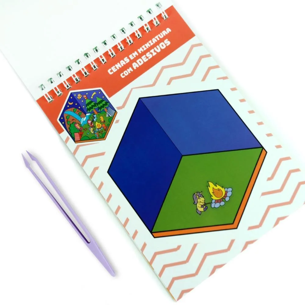 Livro Com Adesivos Cenario 3D Unicornios 14X23Cm Magic Kids (Unidade) - imagem 6
