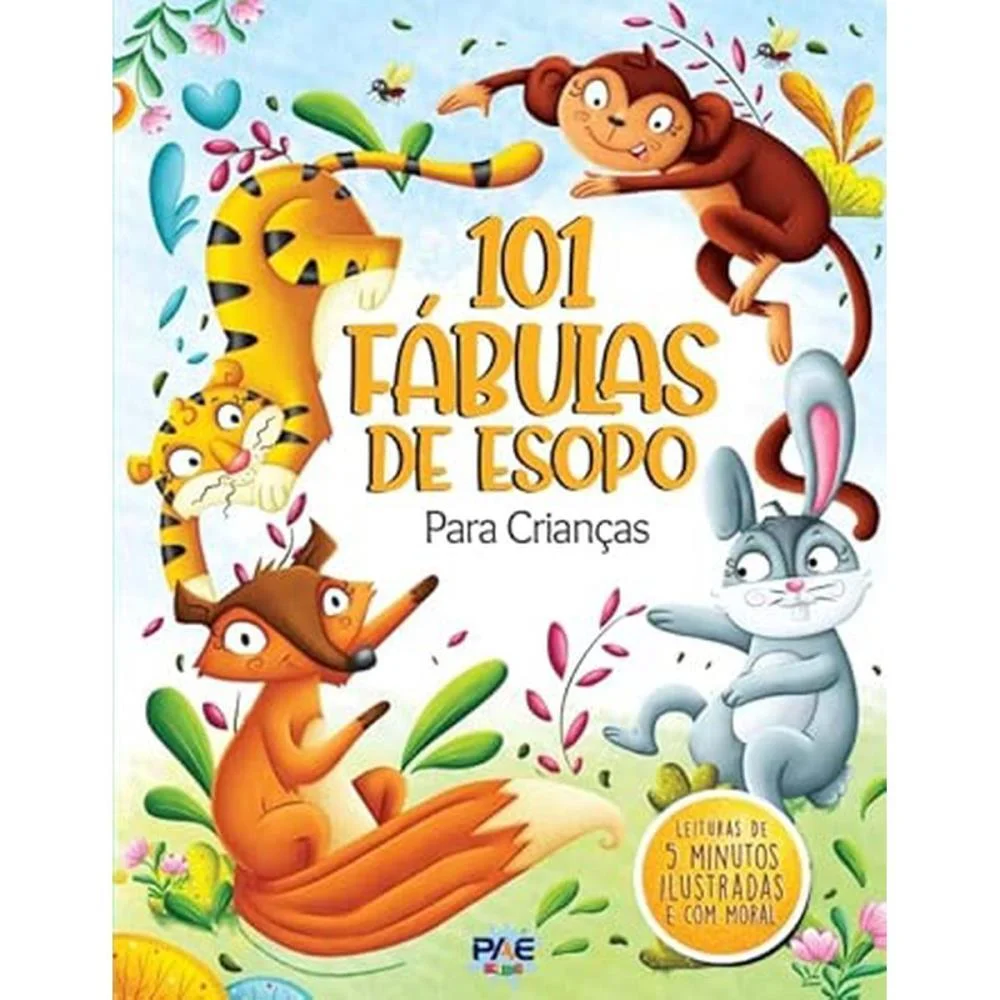 Livro Infantil Ilustrado 101 Fabulas De Esopo C.d 120P Pae Editora (Unidade) - imagem 3