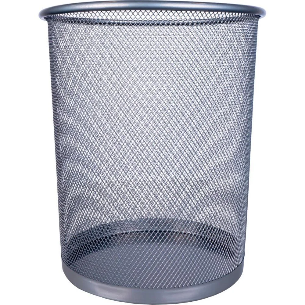 Lixeira Para Escritorio Aramado 8,5L Prata Yins (Unidade) - imagem 3