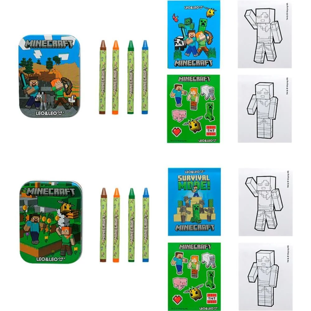 Livro De Atividades Minecraft Mini Latinha Leonora (Dp.c/18) - imagem 3