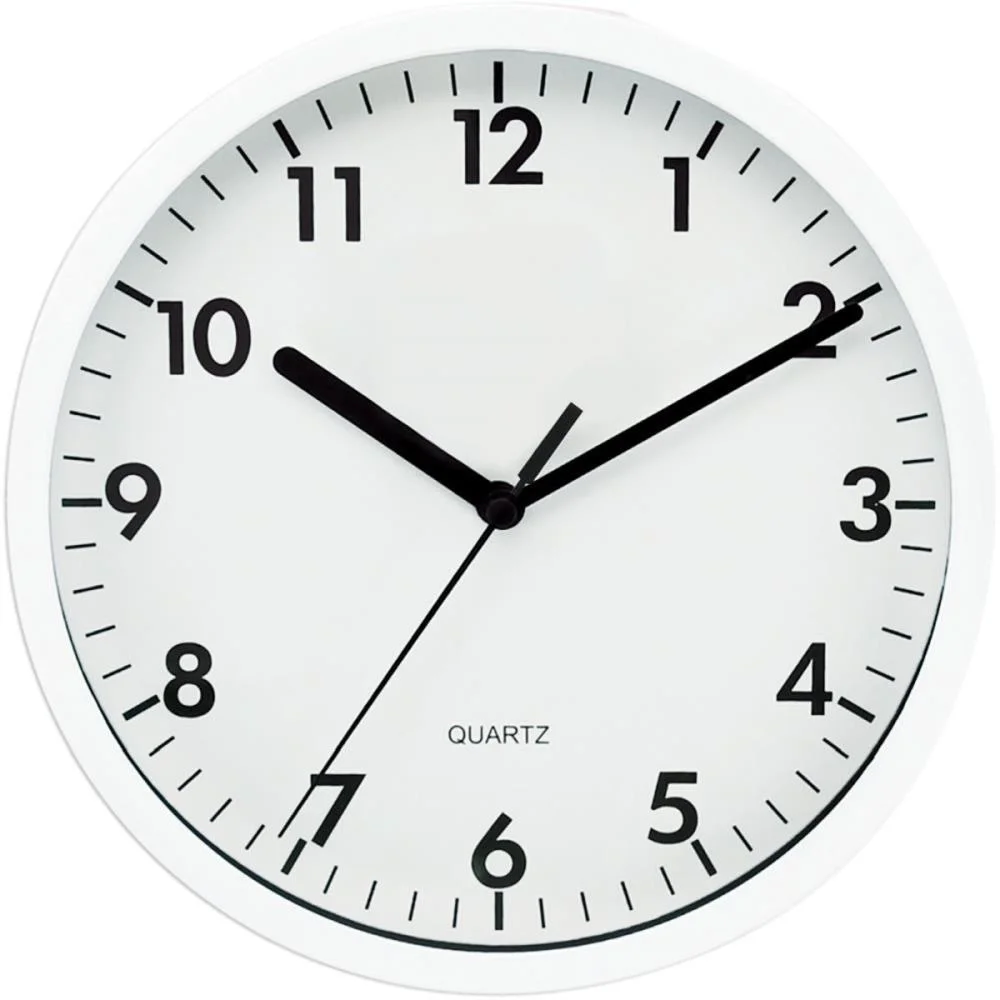 Relogio De Parede Branco Redondo 20Cm Yangzi (Unidade) - imagem 3