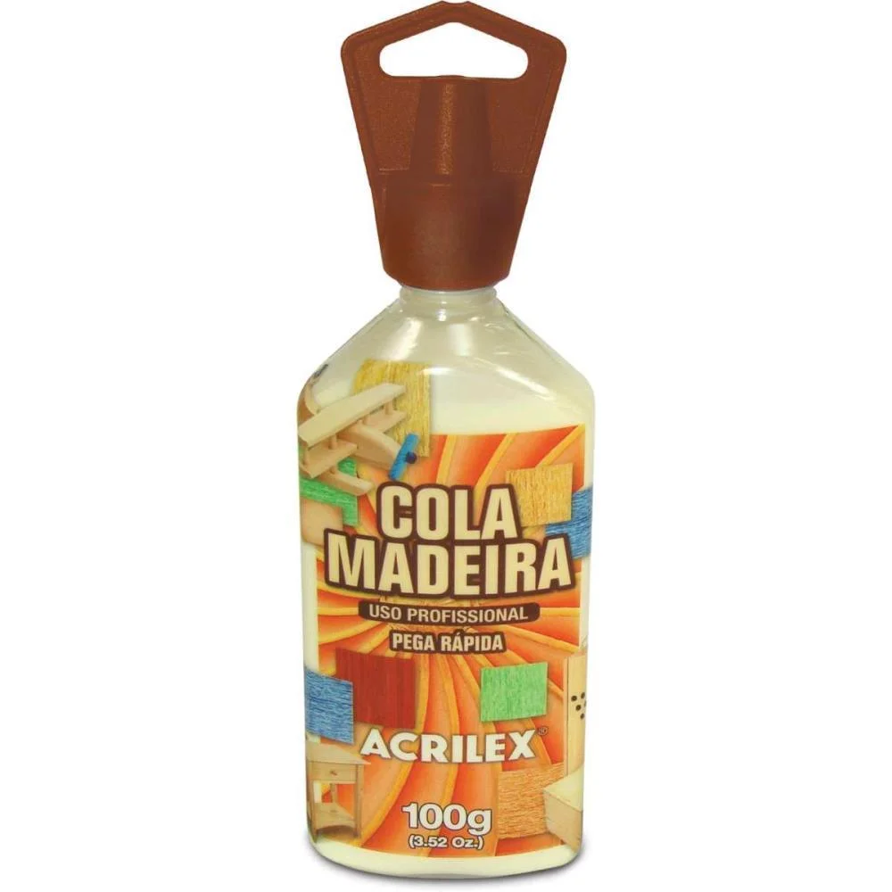 Cola Para Madeira Profissional 100G Acrilex (Pct.c/03) - imagem 3