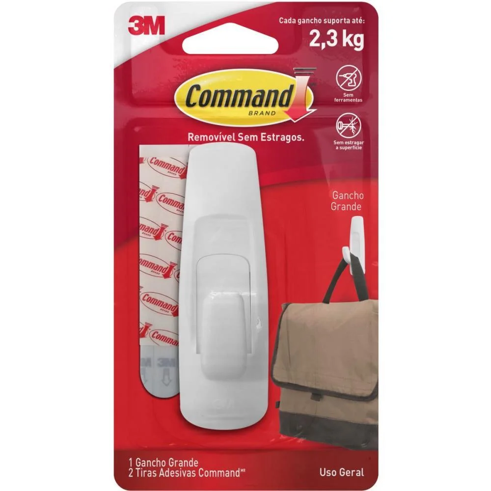 Gancho Plastico Command Grande C/1 3M (Bl.c/01) - imagem 2