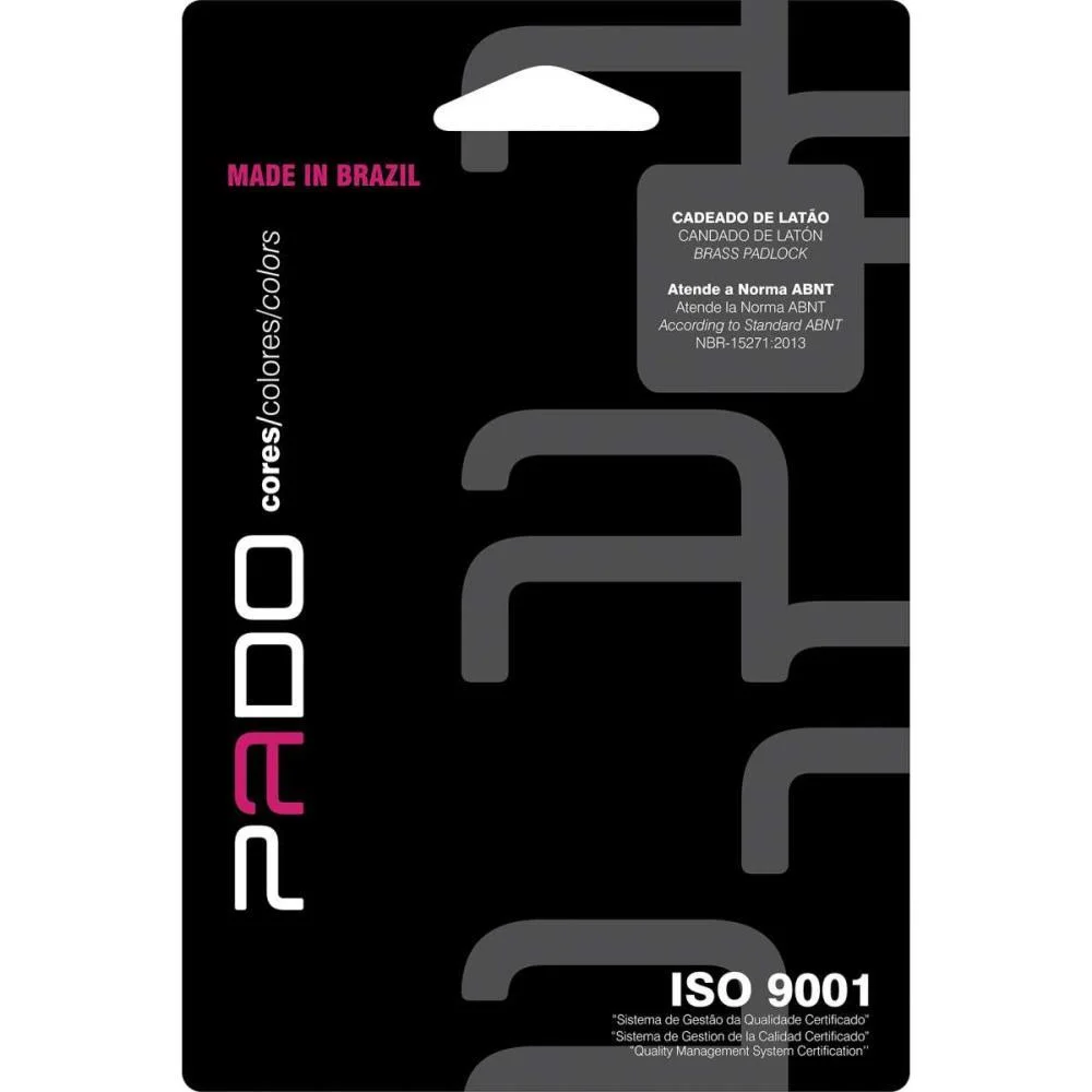 Cadeado Cores Vermelho Sm Lt - 20Mm Pado (Unidade) - imagem 4