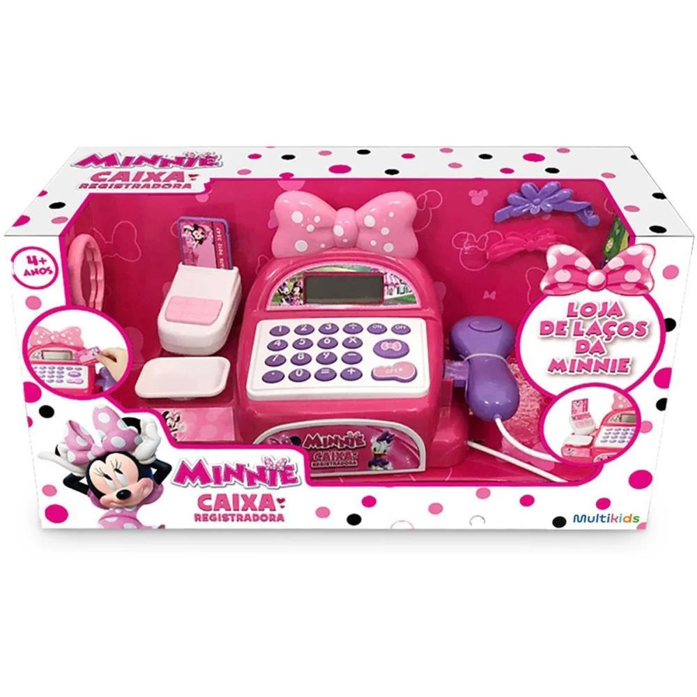 Brincando De Profissoes Caixa Registradora Minnie Multikids (Unidade) - imagem 6