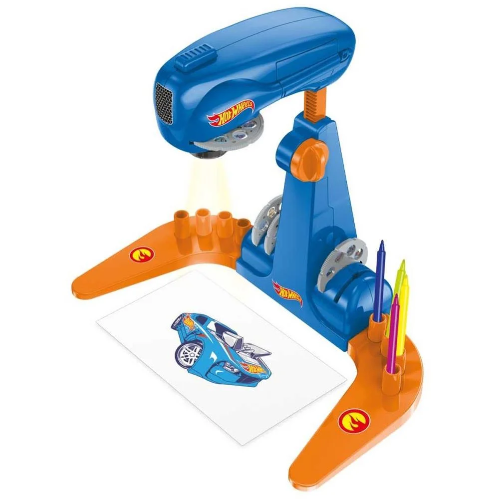 Brinquedo Para Colorir Mesa Projetora Hot Wheels Multikids - imagem 2