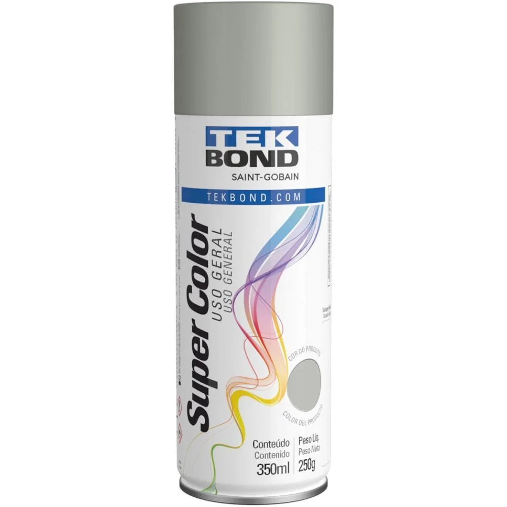 Tinta Spray Aluminio 350Ml/250G Tekbond (Unidade) - imagem 2