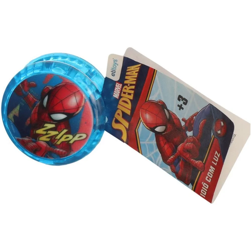 Brinquedo Diverso Spider-Man Ioio Com Luz Etitoys (Dp.c/24) - imagem 3