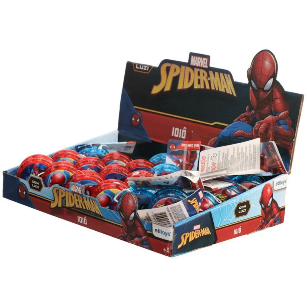 Brinquedo Diverso Spider-Man Ioio Com Luz Etitoys (Dp.c/24) - imagem 5