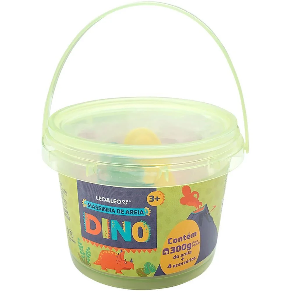 Massa Areia Dino 300G C/Acessorio Leonora (Kit) - imagem 2