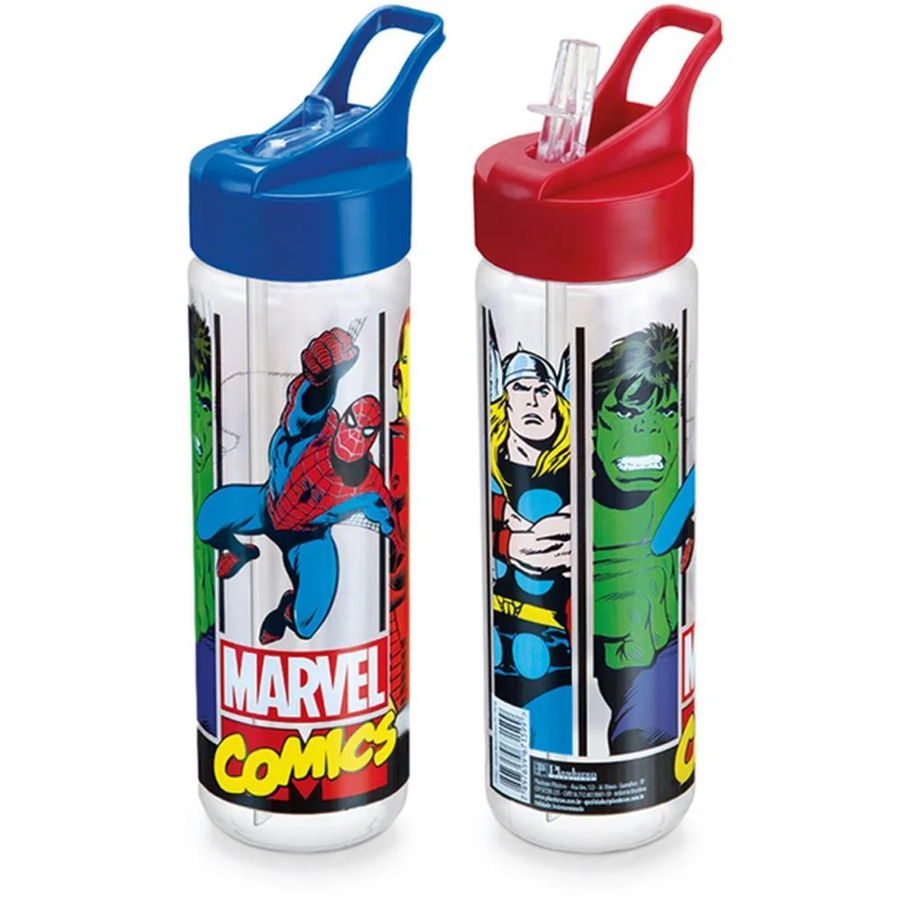 Squeeze Marvel Comics Fliptop 700Ml (S Plasduran (Unidade) - imagem 2