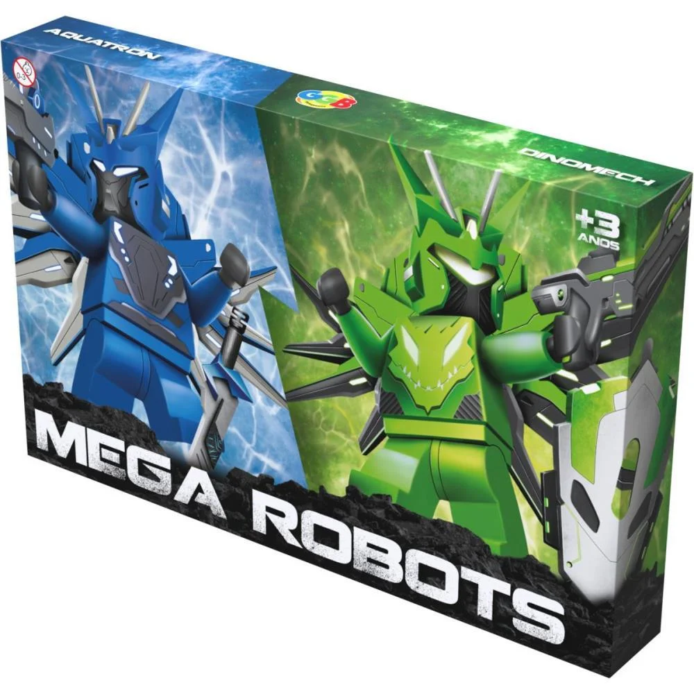 Brinquedo Para Montar Boneco Mega Rebots C/2Unid. Ggb Plast (Unidade) - imagem 3