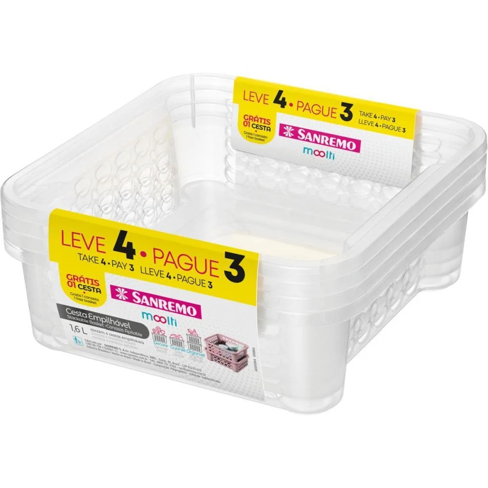Cesta Organizadora Conjunto L4P3 1,6L Sanremo (Unidade) - imagem 2