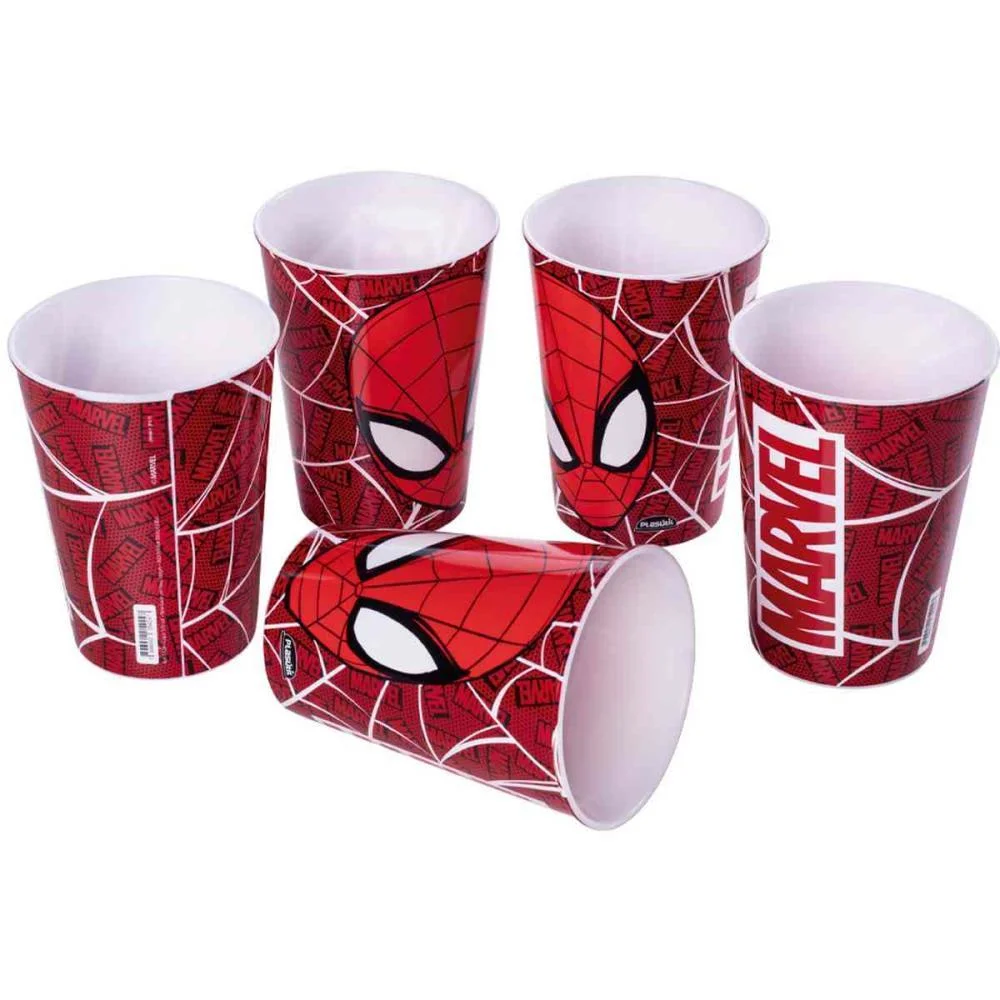 Copo Decorado Spider-Man 320 Ml (S) Plasutil (Unidade) - imagem 7