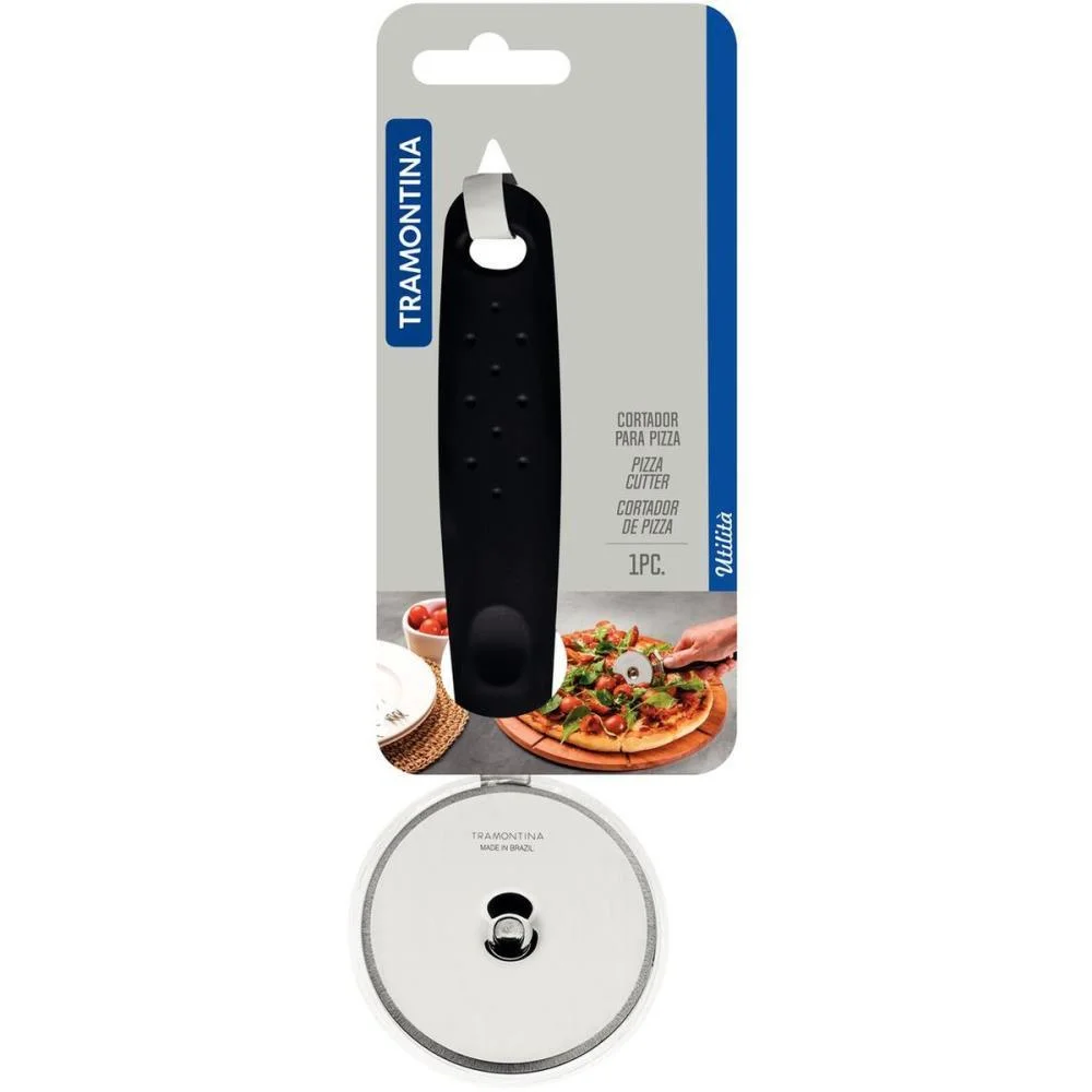 Utensilio Domestico Cortador De Pizza Inox Preto Tramontina (Unidade) - imagem 5