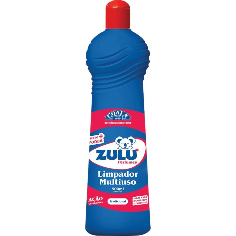 Limpador Multiuso Zulu Tradicional 500Ml Coala (Cx.c/12) - imagem 3