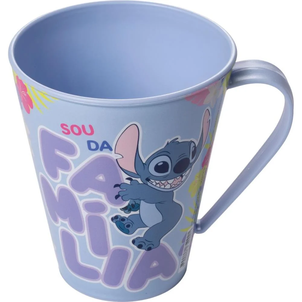 Copo Decorado Stitch Caneca 360Ml (S) Plasutil (Unidade) - imagem 4