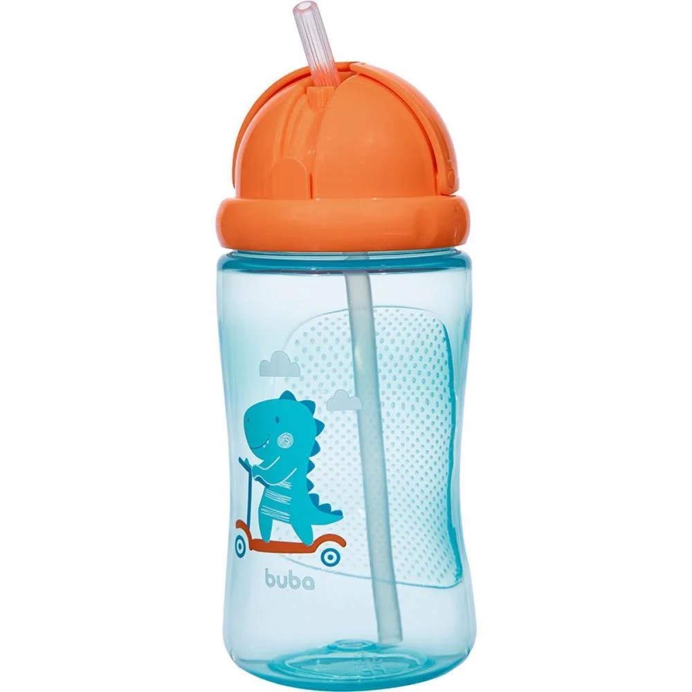 Garrafa Plastica Dino Patinete Azul 400Ml. Retr Buba (Unidade) - imagem 3