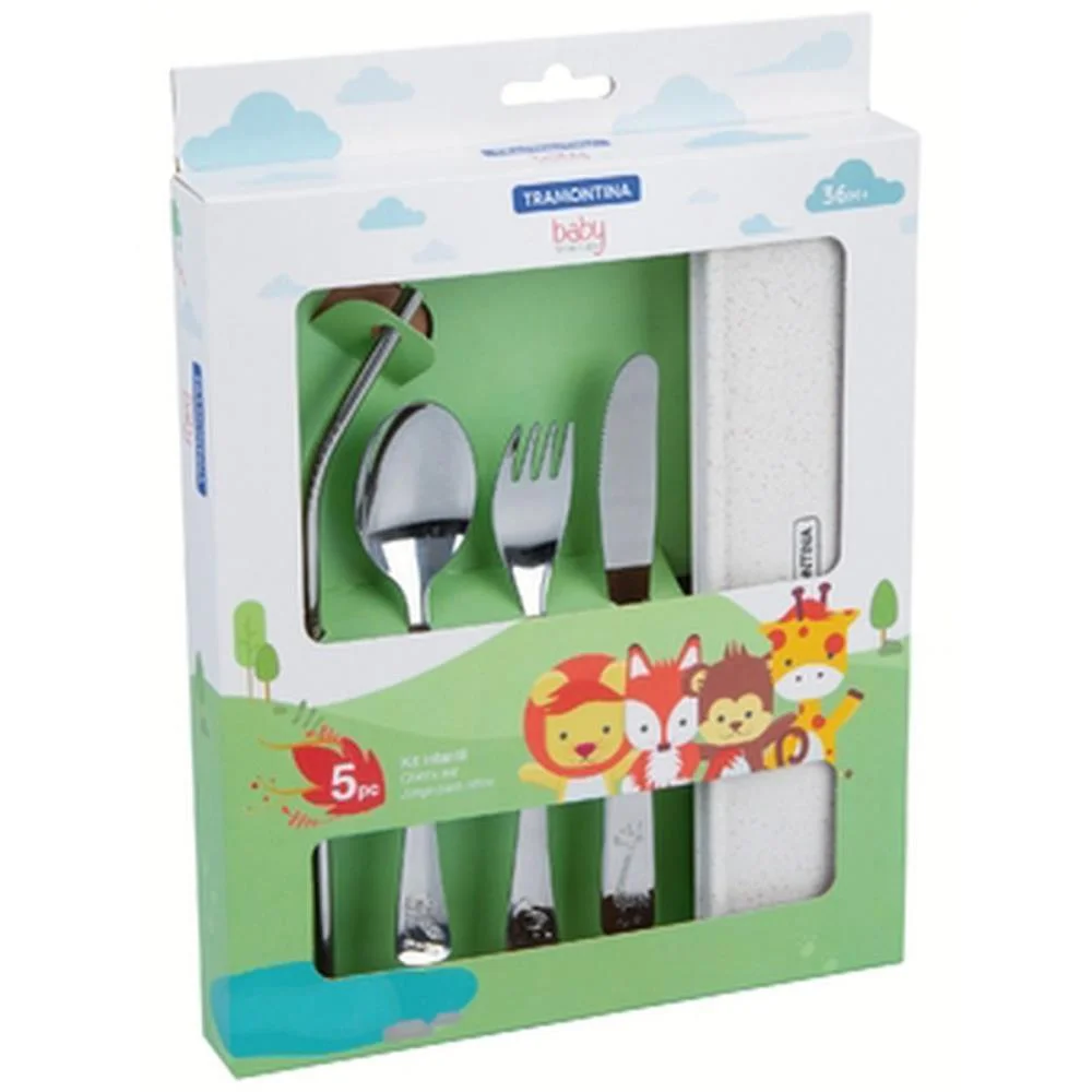 Talher Conjunto Infantil Inox 5Pcs Tramontina (Unidade) - imagem 5