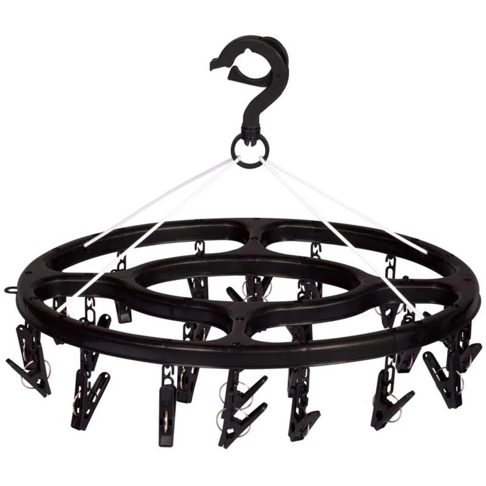 Varal Mini Oval 24 Prendedores Preto Mor (Unidade) - imagem 2