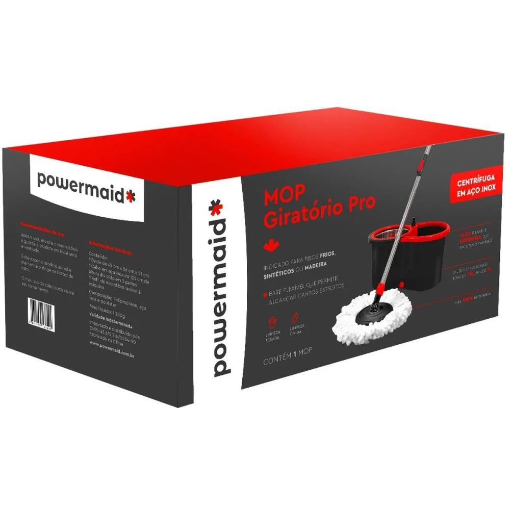 Mop Giratorio Pro Tam.unico Vm-Cz Powermaid (Unidade) - imagem 4