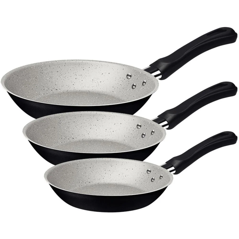 Panela Frigideira Jogo Caribe 3Pcs Pt Tramontina (Unidade) - imagem 2