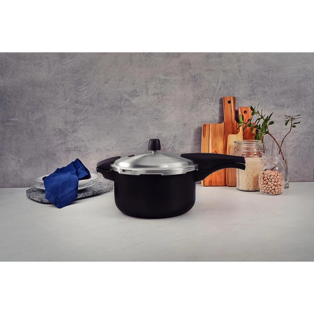 Panela Pressão Antiaderente 6L Preto Tramontina (Unidade) - imagem 4