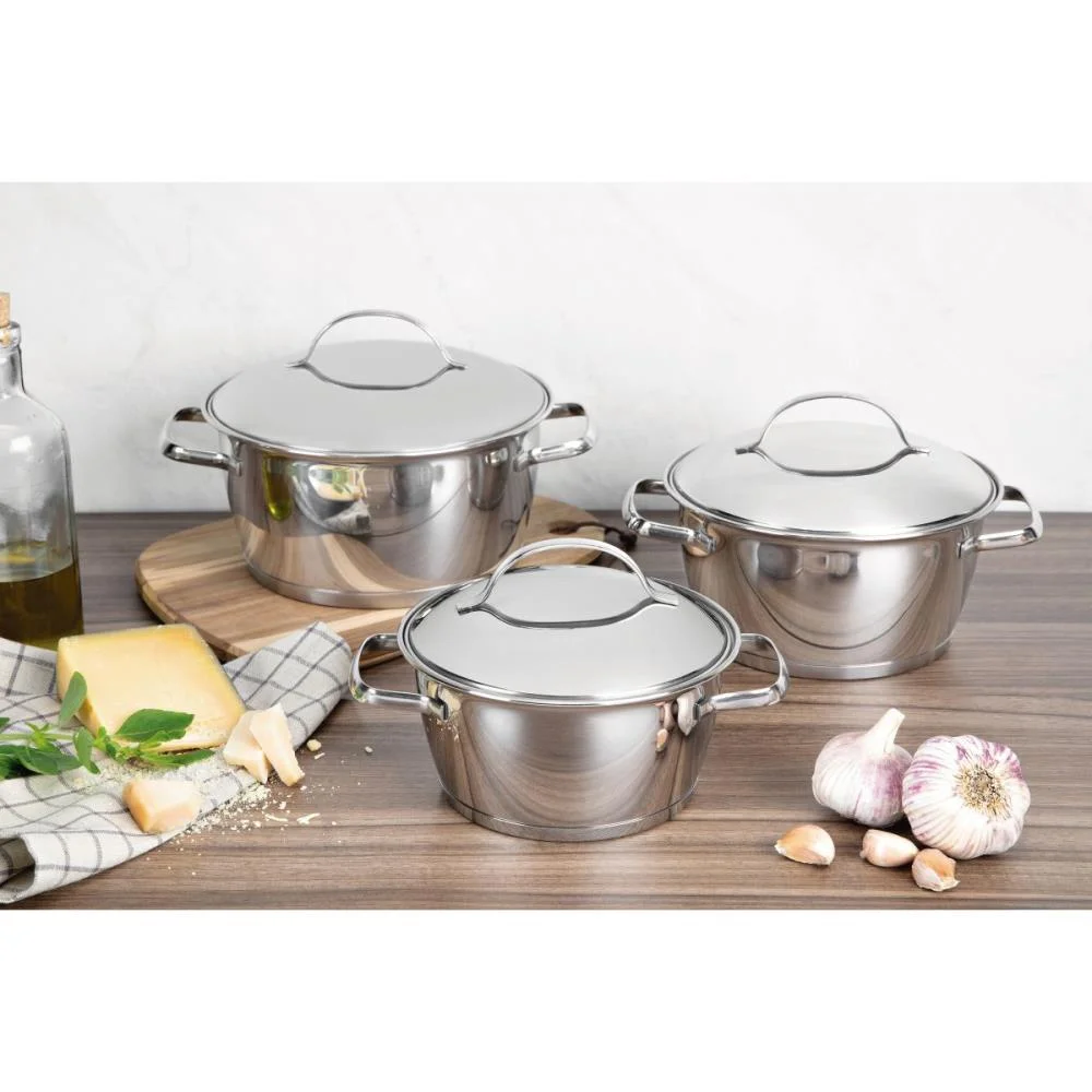 Panela Jogo Allegra 3Pçs Aço Inox Tramontina (Unidade) - imagem 4