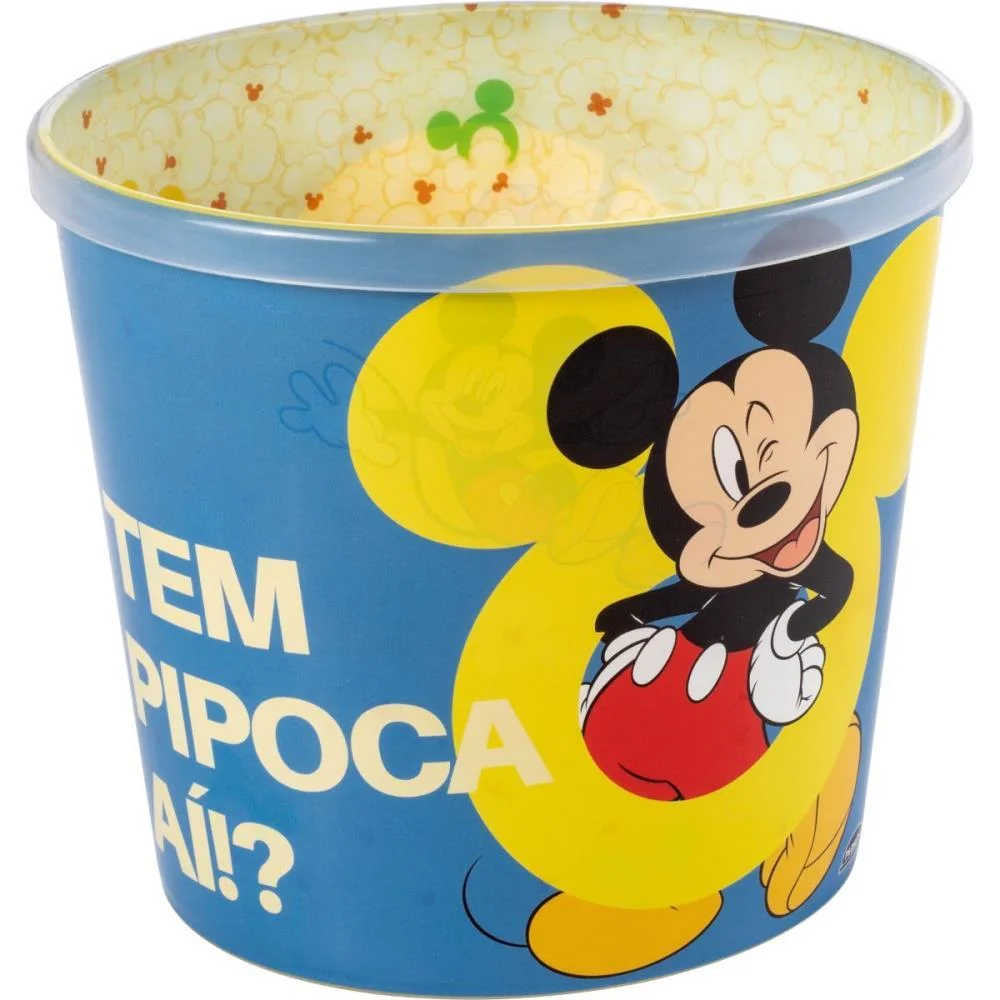 Balde Para Pipoca Mickey Super Decorado 2,1L Plasutil (Unidade) - imagem 2