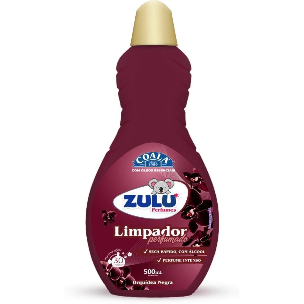 Limpador Perfumado Zulu/Coala Orquidea Negra500Ml Coala (Cx.c/12) - imagem 3