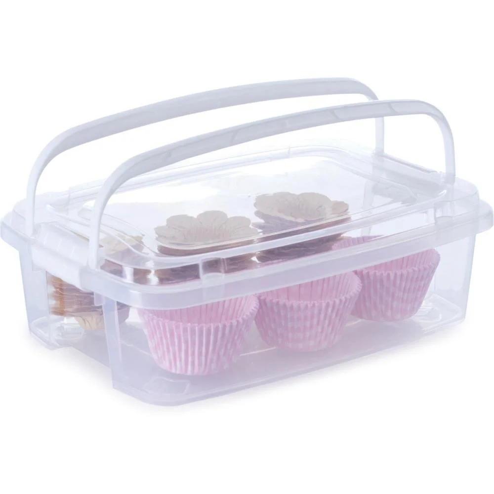 Caixa Plastica Multiuso Gran Box Baixa Alça/Trava 5L Plasutil (Unidade) - imagem 2