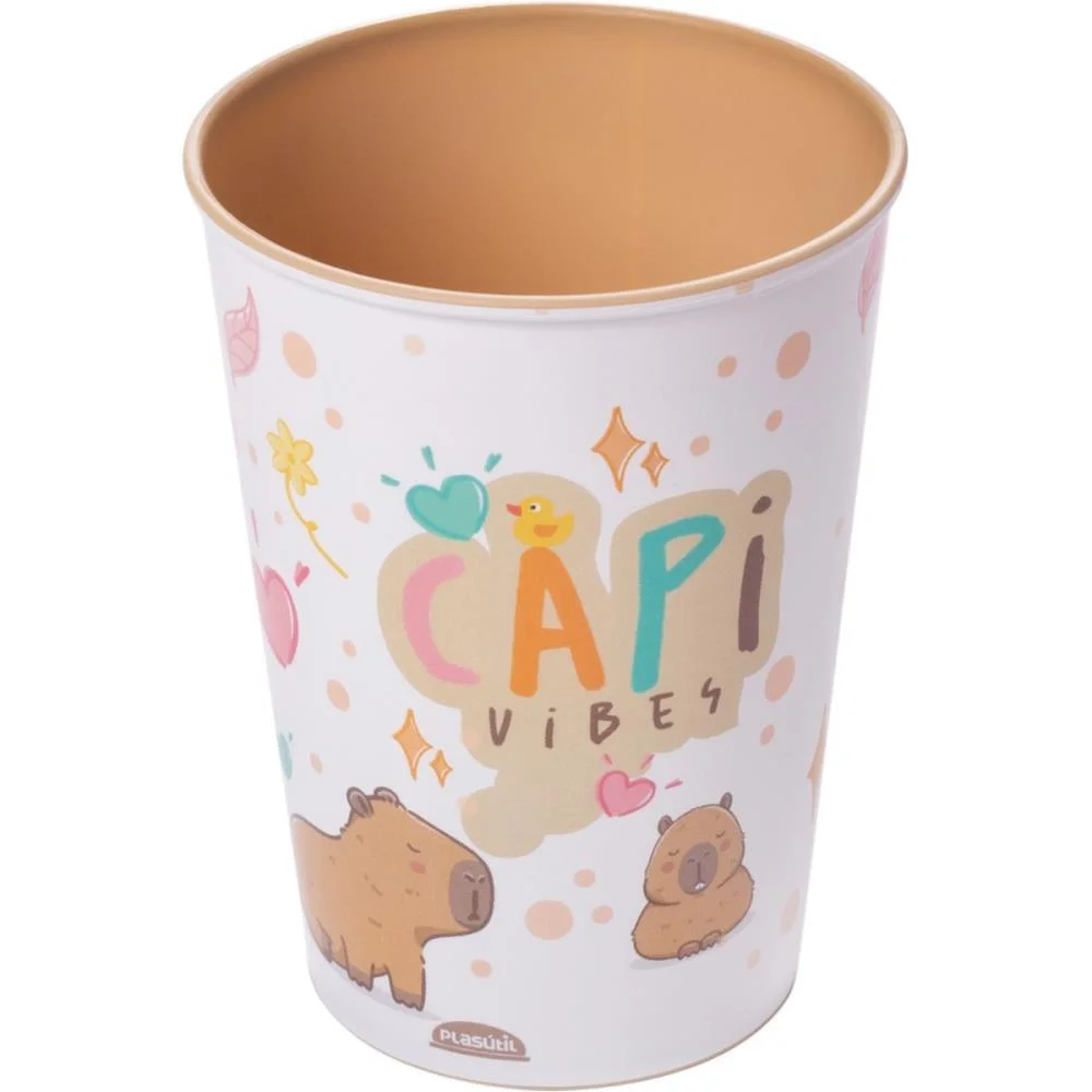 Copo Decorado Capivara Fun 320Ml Plasutil (Unidade) - imagem 2