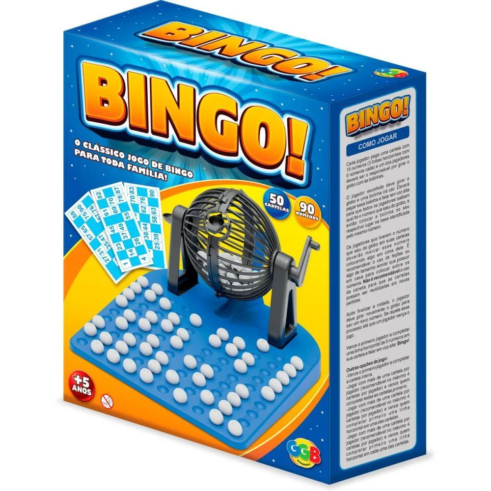 Jogo De Bingo Bingo 50 Cartelas Ggb Plast (Unidade) - imagem 6