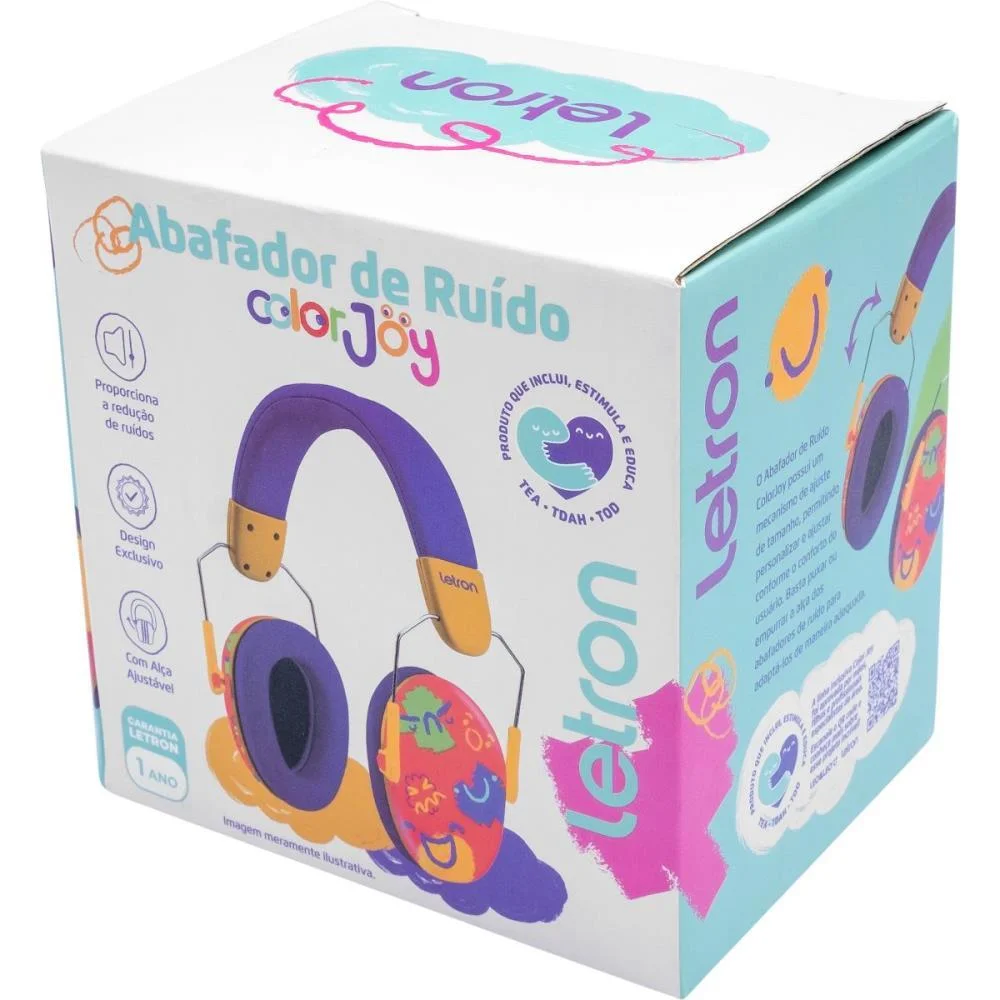 Abafador Color Joy Infantil Ajustavel Leonora - imagem 2