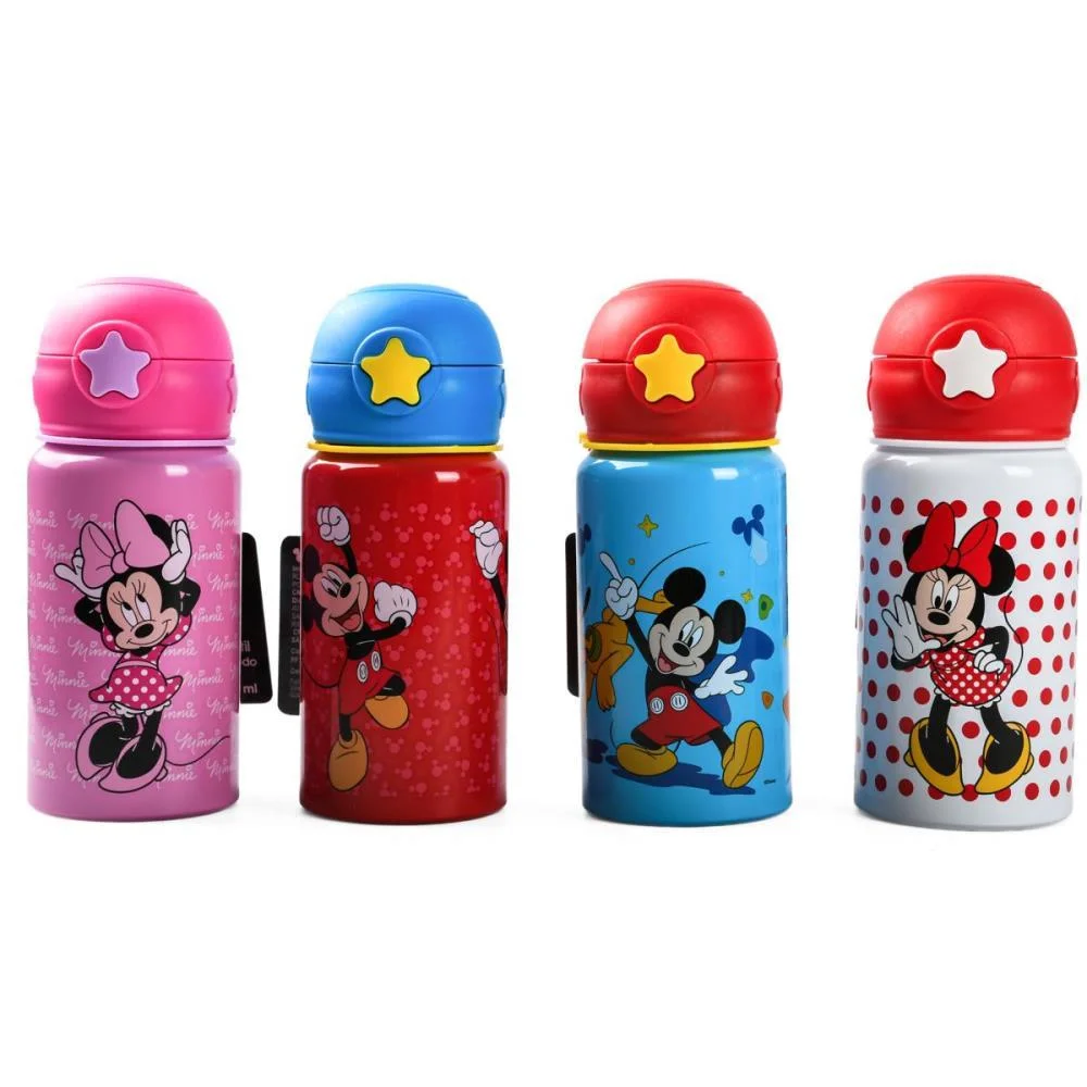 Garrafa De Aluminio Mickey/Minnie 500Ml C/Trava(S) Bbr - imagem 2