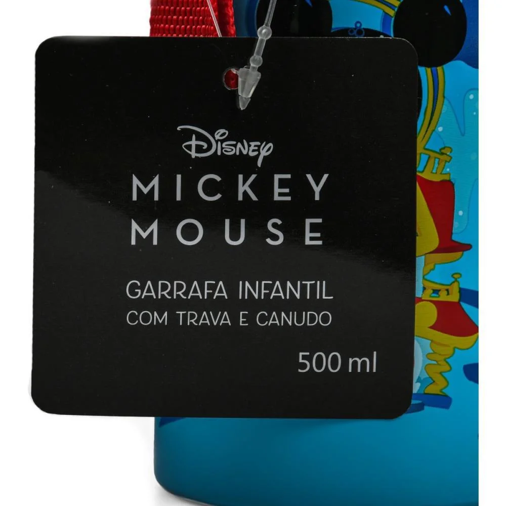 Garrafa De Aluminio Mickey 500Ml C/Trava (S) Bbr - imagem 3