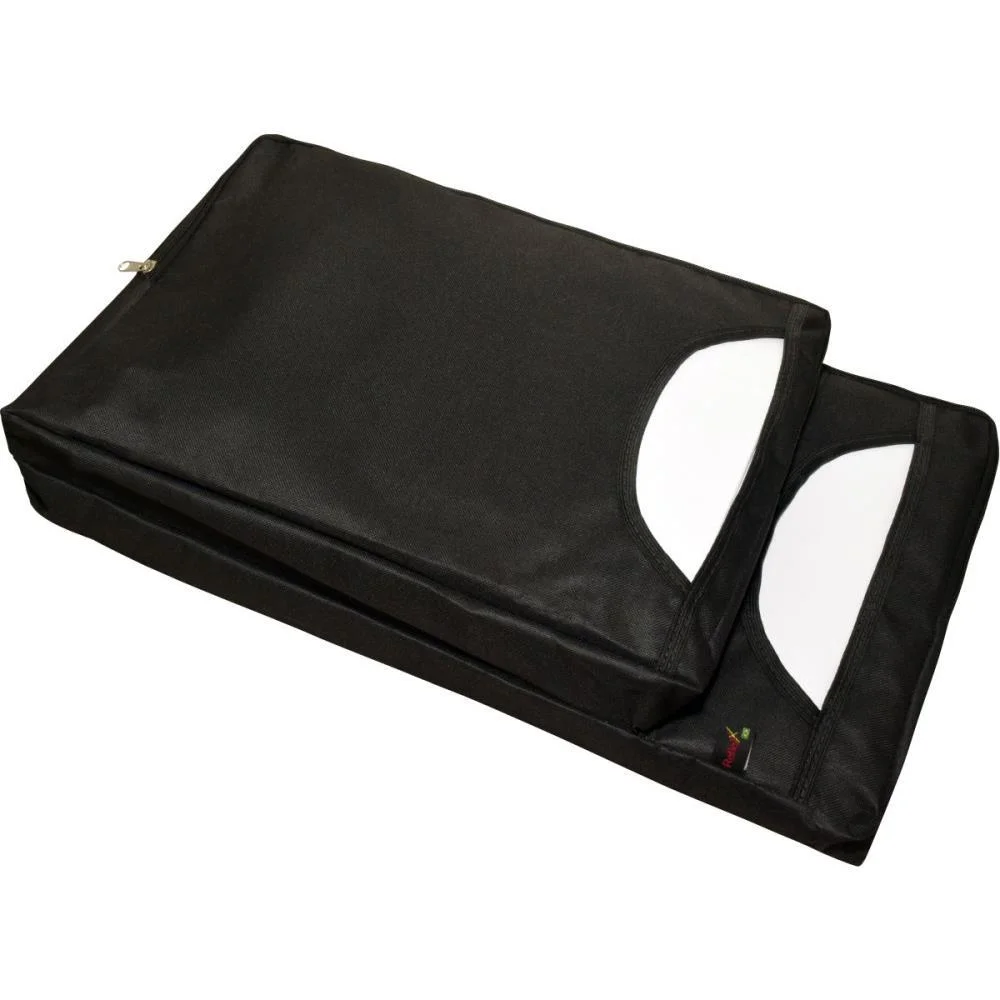 Porta Sacola P/Balcao 2 Bolsos Nylon Preta Reflex (Unidade) - imagem 2