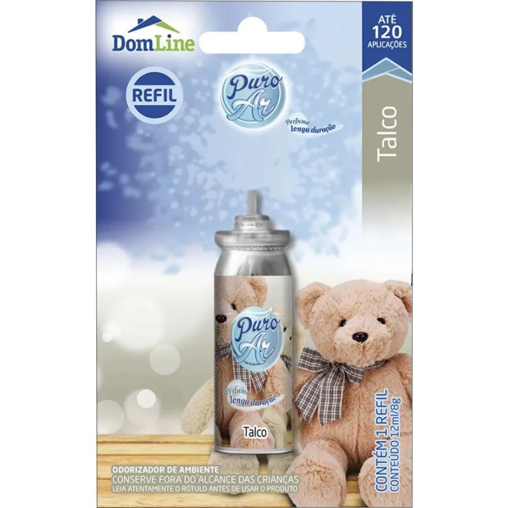 Odorizador De Ambiente Puro Ar Refil 12Ml. Talco Baston (Blister) - imagem 2