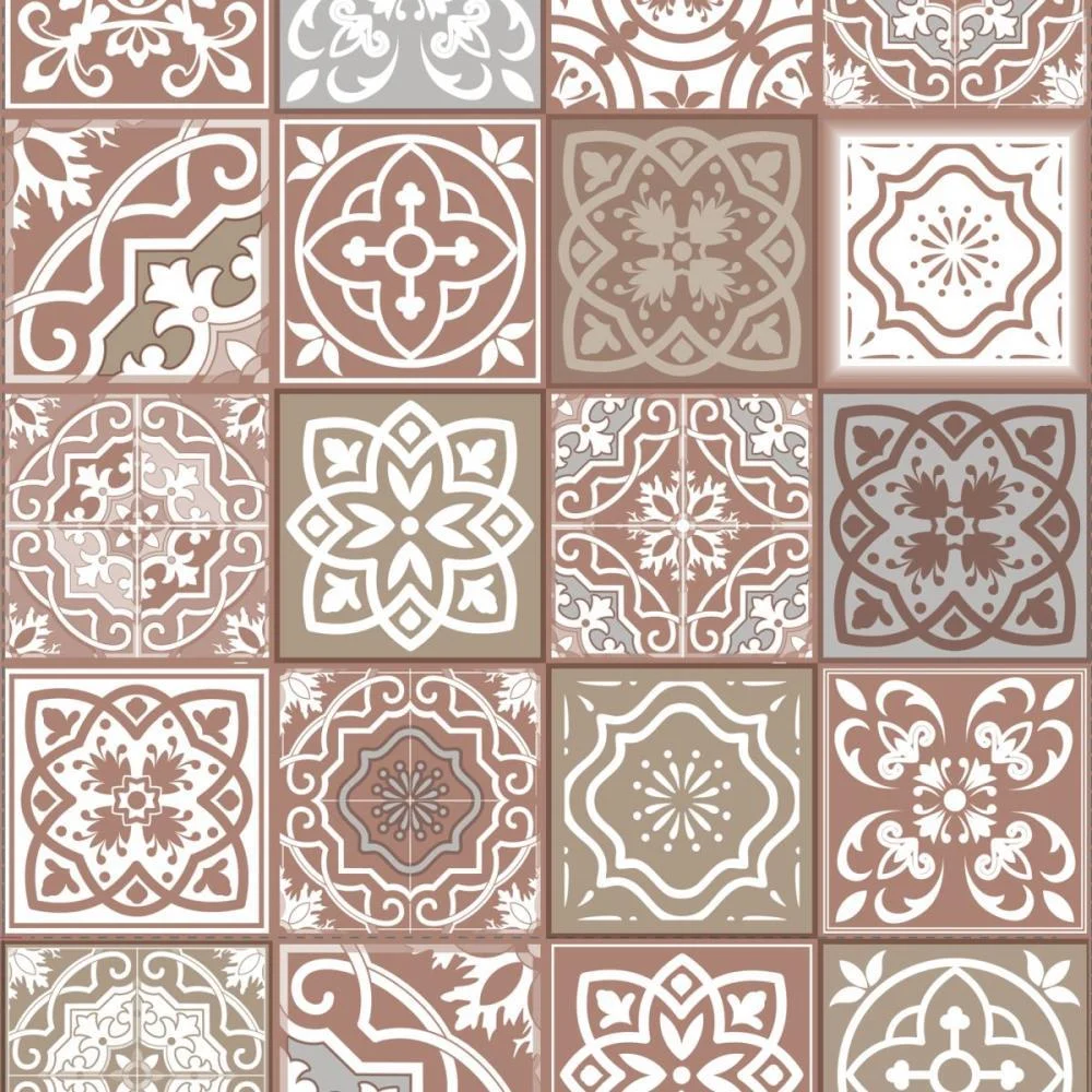 Toalha Térmica Azulejo Marrom 1,40 X 30M. Plastvinil (Rolo) - imagem 4