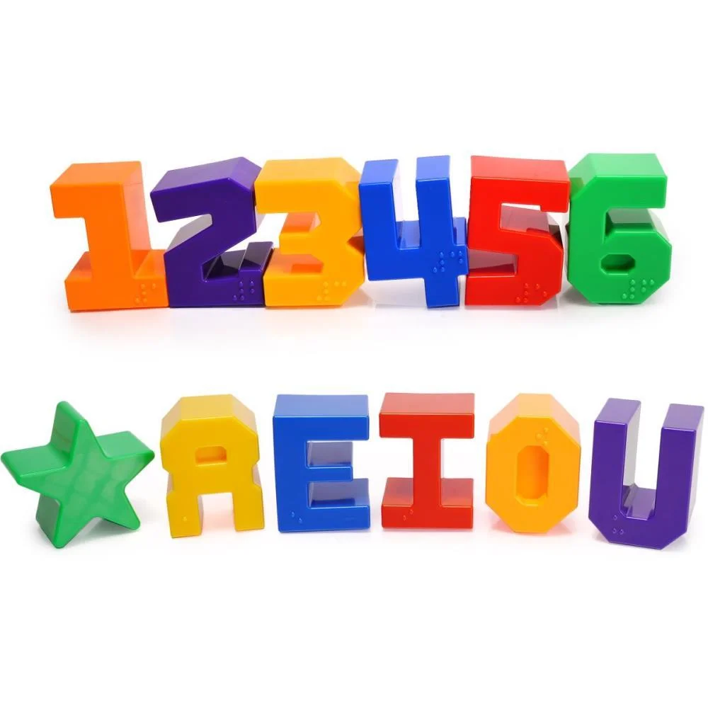 Brinquedo Educativo Caixa Encaixa Letras E Numeros Estrela (Unidade) - imagem 5