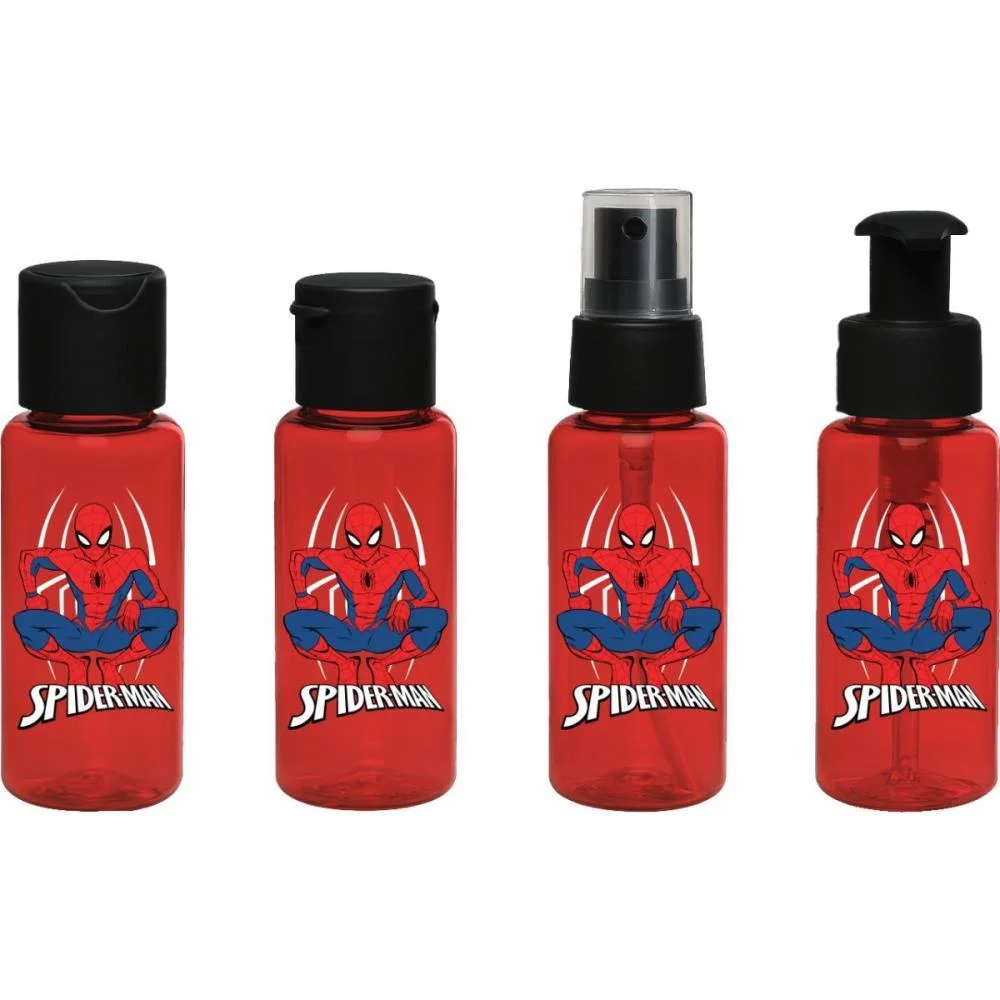 Organizador Spider Man Kit Viagem 4Pcs 60M Tiba - imagem 3