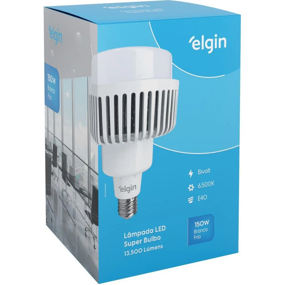 Lampada Led Bulbo T190 150W Bivolt 6500K Elgin (Unidade) - imagem 3