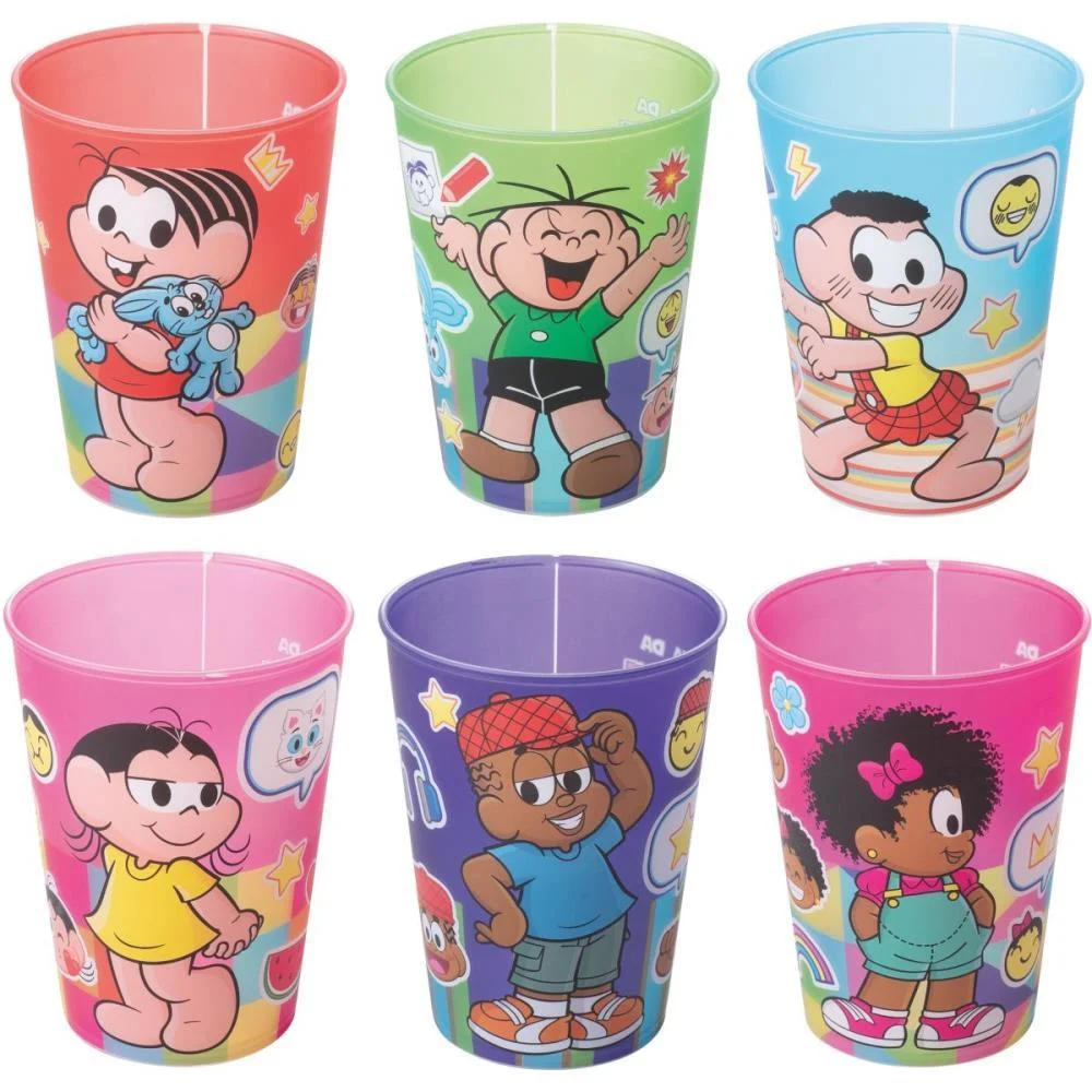 Copo Decorado Turma Da Monica 320Ml (S) Plasutil (Unidade) - imagem 2