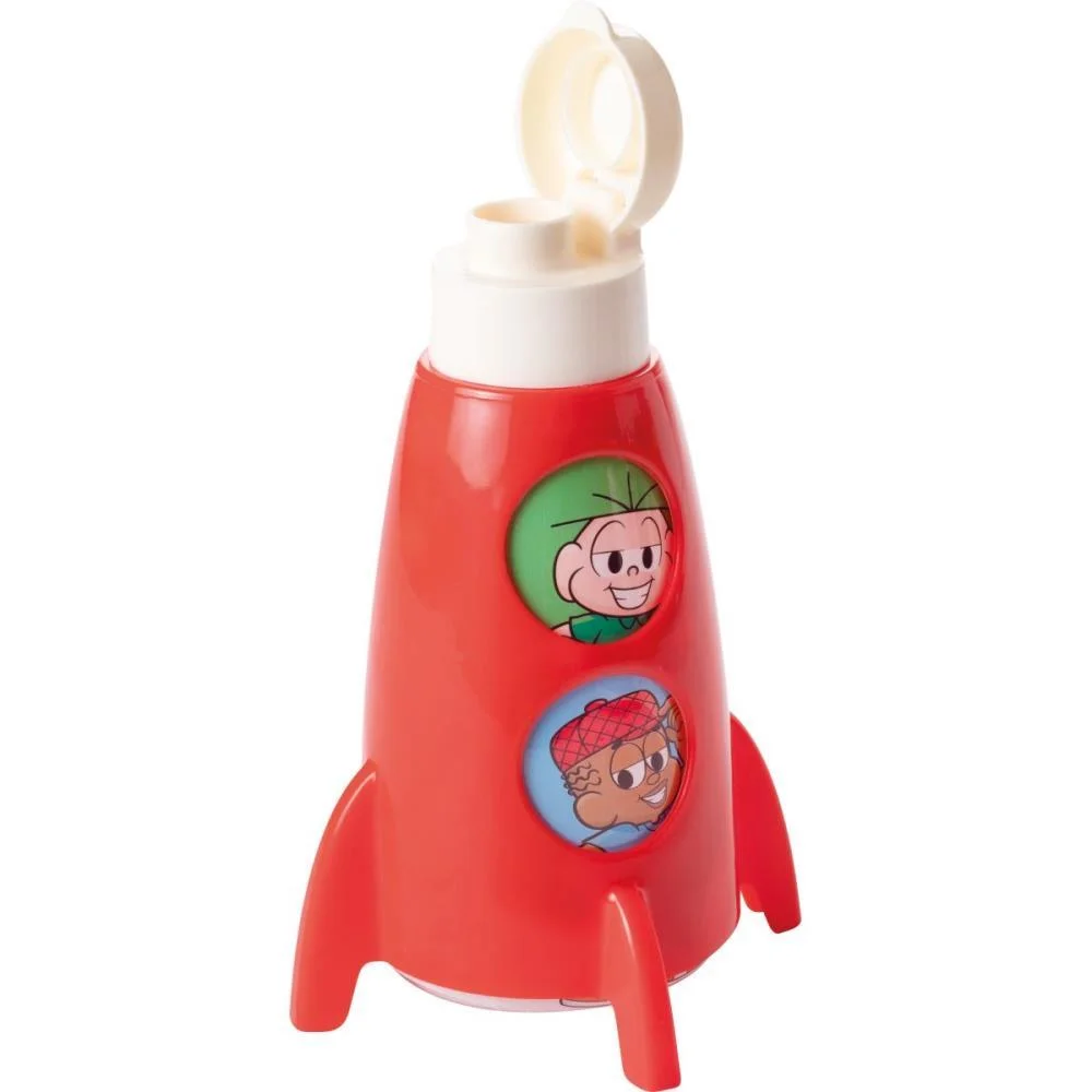 Garrafa Plastica Turma Da Monica Foguete 320Ml Plasutil (Unidade) - imagem 4