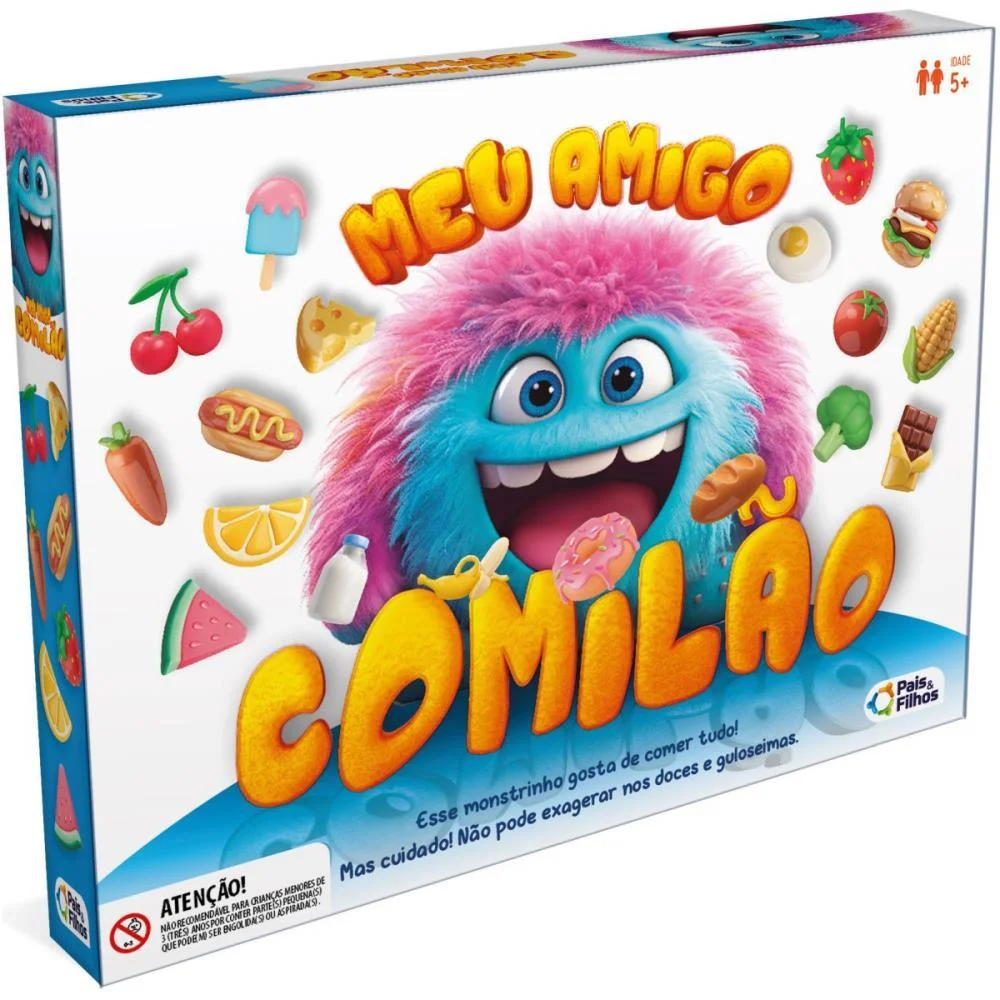 Jogo De Tabuleiro Meu Amigo Comilao Pais E Filhos (Unidade) - imagem 3