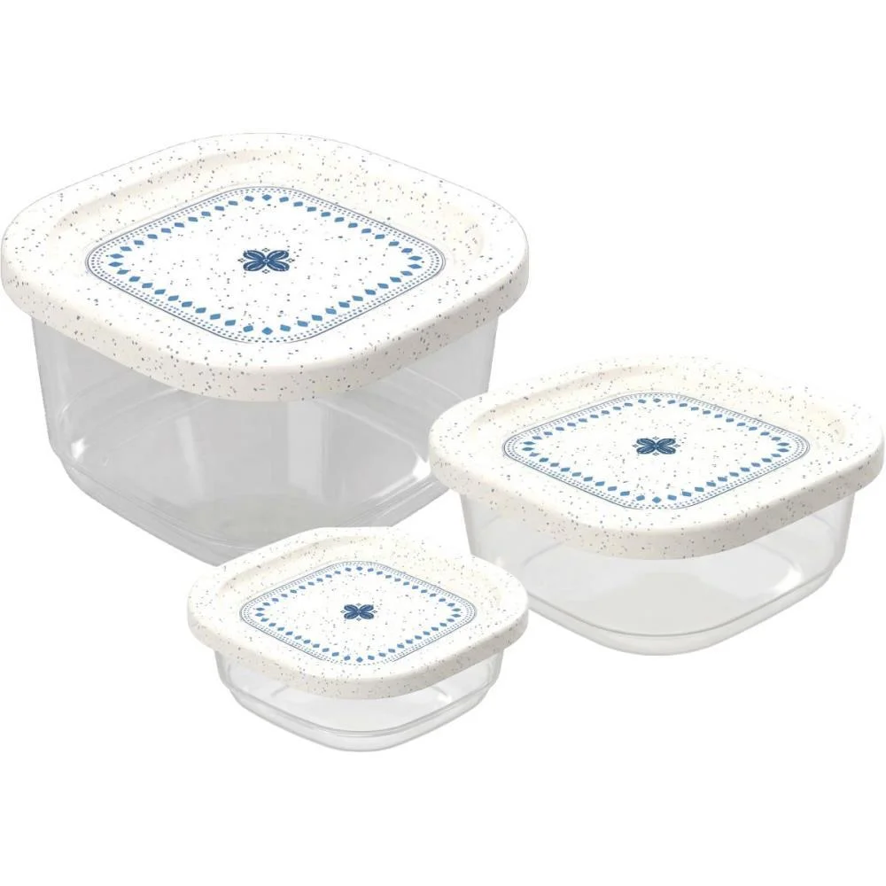 Pote Plastico Conj. 3Potes Encaixaveis C/Val Plasutil (Kit) - imagem 3