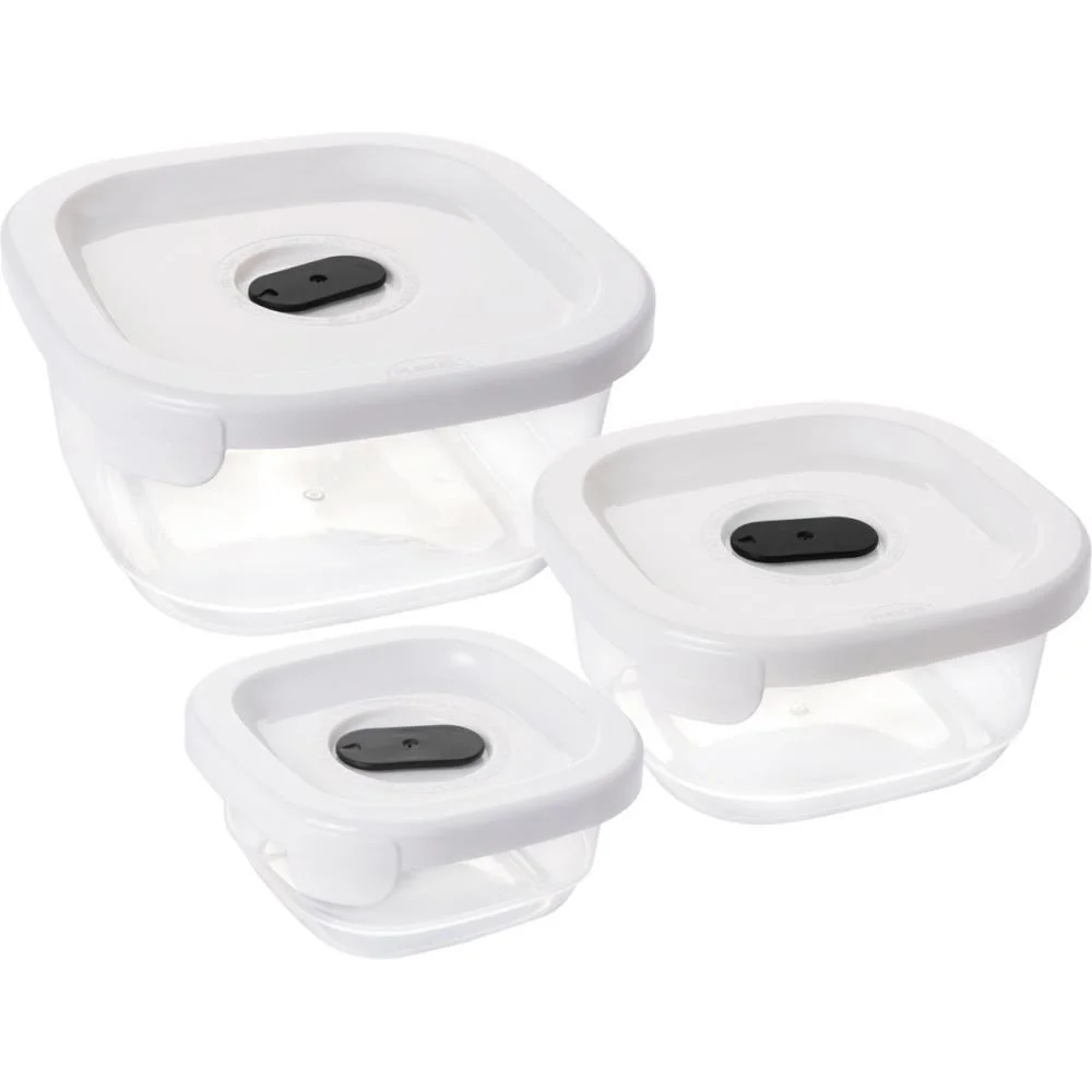 Pote Plastico Conj. 3 Potes Encaixaveis C/Va Plasutil (Kit) - imagem 3